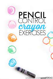 Improve Pencil Control And Handwriting With Crayons Handwriting Activities Fine Motor Skills Activities Preschool Fine Motor