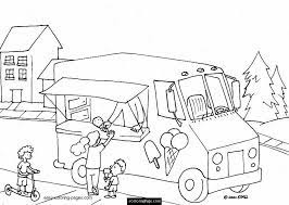 Ice cream truck coloring page. Ice Cream Truck Coloring Page Coloring Home