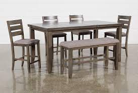 48w x 32d x 36h, stools: Ashford Ii 6 Piece Extension Counter Set Counter Height Dining Table Set Counter Height Dining Table Counter Set