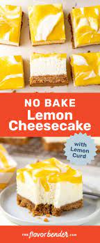 Delicious No Bake Lemon Cheesecake Bars That Are Creamy And Tangy With Swirled Lemon C In 2021 Lemon Cheesecake Recipes Lemon Cheesecake Bars No Bake Lemon Cheesecake