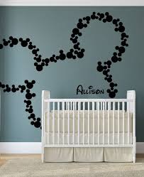 When I Have A Kid This Will Be Their Bedroom Wall Mickey Mouse Wall Decal Art Decor Baby Name Wal Chambre Bebe Disney Stickers Chambre Bebe Deco Chambre Bebe