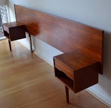 Retro Mid Century Danish Modern Teak Queen Bed Head Bedside Tables Hans Hayson In Seaford Vic Mid Century Modern Furniture Mid Century Side Table Home Decor