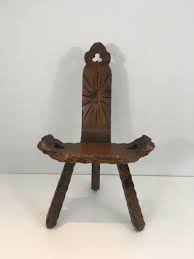 Maybe you would like to learn more about one of these? Unusual Tripode Carved Wood Mountain Chair French Circa 1950 Design Seats