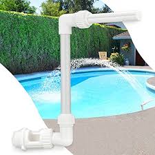 Waterfalls mount easily to your existing pool deck. Amazon Com Klleyna Water Fountain Swimming Pool Sprinkle Accessories Waterfall Above In Ground Pool Cooling Spray For Outdoor Garden Pond Power Saving High Pressure Pool Jet Fountain Attachment For Pump Kitchen Dining