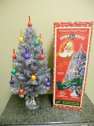 Radko Shiny Brite 20 Lite C 7 Silver Bubble Light Tree With Silver Plastic Stand Christmas Tree Bubble Lights Christmas Magic Vintage Christmas Decorations