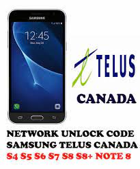 The device will ask for 2 unlock codes: Retail Services Telus Koodo Canada Unlock Code Samsung Galaxy S4 S5 S6 S7 S8 Note 2 3 4 5 A5 Neo Business Industrial