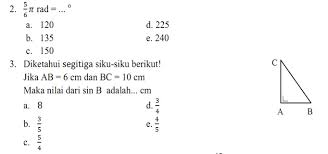 Soal pilihan ganda trigonometri kelas 10 beserta jawabannya. Soal Trigonometri Kelas 10 Beserta Jawabannya Mudah