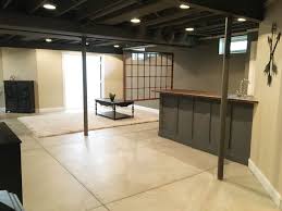This is a good basement for your game playing. Basement Remodel Floor Plan With Exposed Ductwork