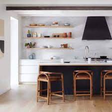 Dark cab white island floors pendents traditional kitchen. All The Counter Stools I Considered For The Mountain House Kitchen