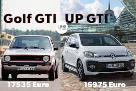 The volkswagen golf mk1 is the first generation of a small family car manufactured and marketed by volkswagen. Vw Up Gti 2018 Und Golf 1 Gti 1982 Preisvergleich