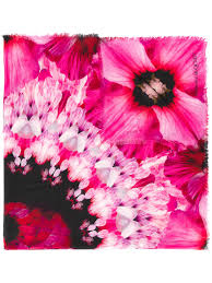 Skull in orbit art print. Floral Print Scarf Alexander Mcqueen Eraldo Com