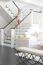 Available in a variety of trendy finishes, this bracket is a must for any handrail and suits all types of home design. Undefined House Stairs Staircase Remodel White Stairs