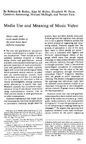 Genes involved in signal transduction and protein destination/storage formed the second (13%) and third largest groups (12%), respectively. Pdf Media Use And Meaning Of Music Video