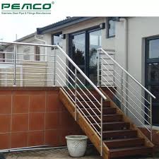 Installing a stainless steel stair railing can . Hot Sale Modern Home Outdoor Front Step Stainless Steel Vertical Rod Round Pipe Railing For Stair Buy Vertical Rod Railing For Stair Front Step Railing Front Railing Product On Alibaba Com