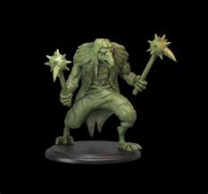 Kenku Warrior Miniature Ravenfolk Fighter 3d Printer Resin Table Top Role Playing Dungeons And Miniature Portraits Dungeons And Dragons Lion Sculpture