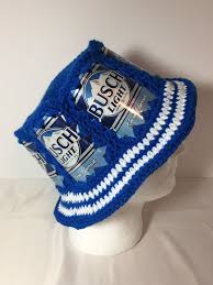 Beer Can Hat Busch Light Beer Can Hat Crochet Beer Can Hat Crochet Beer Beer Can Hat Unique Items Products