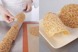 Tuiles Aux Graines De Sesame Desserts Recette Recette Tuiles Patisserie Cuisine