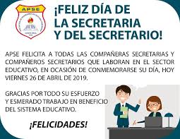 Dia de la secretaria by andreabadillo 687 views. Apse Informa Feliz Dia De La Secretaria Y El Facebook