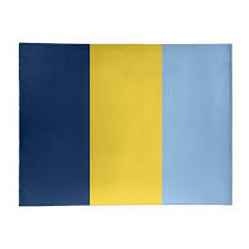 East Urban Home Tampa Bay Striped Navy Yellow Light Blue Area Rug Wayfair In 2020 Light Blue Area Rug Yellow Accent Walls Blue Area Rugs