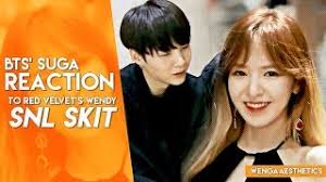 Fan account of bts suga and red velvet wendy. Fake Subs Wenga Bts Suga Reacts To Red Velvet S Wendy Snl Cut Youtube