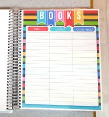 Book List Insert For Erin Condren Life Planner On Etsy 6 00 Keep Track Of What Books You Read Fo Erin Condren Life Planner Planner Erin Condren Life Planner