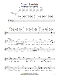 Importanza o l'essenzialità di una serie consistente di oligoelementi. Dave Matthews Band Crash Into Me Sheet Music Pdf Notes Chords Jazz Score Guitar Chords Lyrics Download Printable Sku 117495