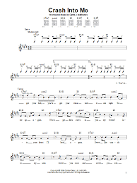 32 samples from vinyl and drum machines. Dave Matthews Band Crash Into Me Sheet Music Pdf Notes Chords Jazz Score Guitar Chords Lyrics Download Printable Sku 117495