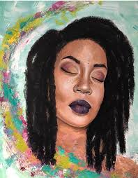 Check out this dope artist who will be featured in our "Beyond the Lines  Art Show: Celebrating Women of Color" exhibition