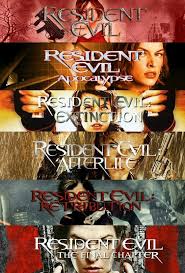 Resident Evil 2002 Apocalypse 2004 Extinction 2007 Afterlife 2010 Retribution 2012 Final Chapte Resident Evil Movie Resident Evil Resident Evil Alice