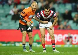 Mitchell pearce in the video. Mitchell Pearce Photos Photos Nrl Rd 15 Dragons V Roosters Nrl Mitchell Pearce Rooster