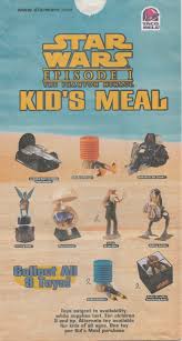 1999 Star Wars Episode I Taco Bell Kids Meal Lunch Bag Star Wars Episodes Kids Meals Taco Bell