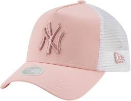Ny Yankees Womens New Era League Essential Pink Trucker Cap Lovemycap Womens Baseball Cap Trucker Cap Cap