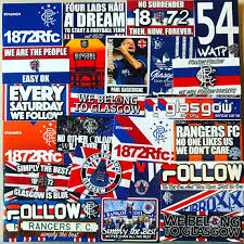 Emoji glasgow rangers f.c., celtic, logo, emoticon, glasgow png. 100 X Glasgow Rangers Stickers Based On Ultras Shirt Stone Etsy