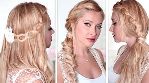 La banane rock coiffure de soirée : Tuto Coiffure Pour La Rentree Tresses Express Pour Tous Les Jours Cheveux Mi Long Youtube