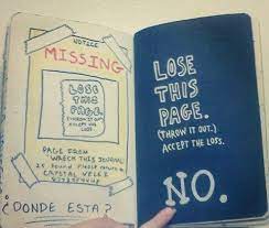 This Gave Me An Idea You Could Tear The Page Out But In The Back Make A Pocket That Looks Like A Trash Can Wreck This Journal Journal Wreak This