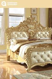 Meridian Zelda Collection Zelda K King Size Bed With Leather Upholstery Bed Furniture Design Luxury Bedroom Sets Luxury Bedroom Furniture