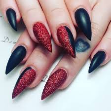 Today these acrylic nails are one of the most popular nail designs trending in the market and all over the web. 30 Fabulous Pointy Nail Designs To Try Be Modish Pointy Nail Designs Pointy Nails Lace Nail Design