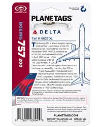 Genuine Delta Boeing 757-200 Plane Tag