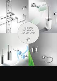 Chrome bathroom accessories are one of the most popular choices for finishing off your bathroom. Modern Designer Luxury Bathroom Accessories Fittings In Uk