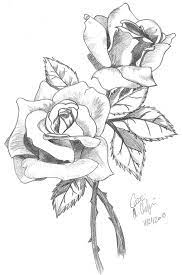 Roses Shaded Roses Drawing Pencil Drawings Of Flowers Flower Sketches