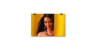 Trisha Krishnan - South Indian Actress Poster PL3341 : Amazon.in: Home &  Kitchen