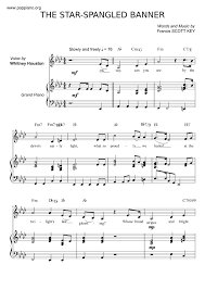 Free sheet music in pdf. Whitney Houston The Star Spangled Banner Sheet Music Pdf ãƒ›ã‚¤ãƒƒãƒˆãƒ‹ãƒ¼ ãƒ'ãƒ¥ãƒ¼ã‚¹ãƒˆãƒ³ Free Score Download