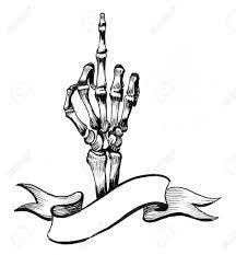 Rick sanchez showing his middle finger; Skeleton Hand Showing A Middle Finger Ink Black And White Drawing Stock Photo Picture And Royalty Free Image Image 137766296