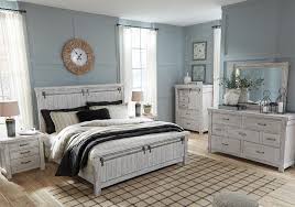 Shop bedroom sets from nebraska furniture mart. Brashland White King Panel Bedroom Set Cincinnati Overstock Warehouse
