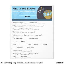 It S A Boy Hip Hop Urban Baby Shower Game Flyer Zazzle Com In 2020 Urban Baby Shower Baby Shower Games Boy Baby Shower Games