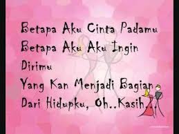 Afgan Betapa Aku Cinta Padamu Lyric Kekasihku