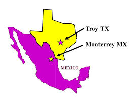 Texas.Mexico Map | Anderton Castings