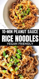 10 Minute Peanut Sauce Rice Noodles The Twin Cooking Project By Sheenam Muskaan Recipe Tasty Vegetarian Recipes Vegetarian Recipes Dinner Lunch Recipes