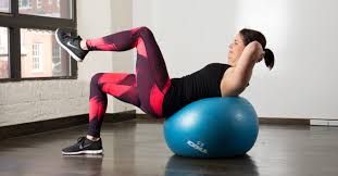 Arrange the yoga ball at 1 end of the mat, then extend both legs onto the top of the ball. Yoga Ball Ab Workout 10 Stability Ball Exercises For A Strong Core