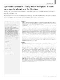 Cães antes de serem retirados a joão moura. Pdf Sydenham S Chorea In A Family With Huntington S Disease Case Report And Review Of The Literature Susana Corujeira And Sofia Granja Academia Edu